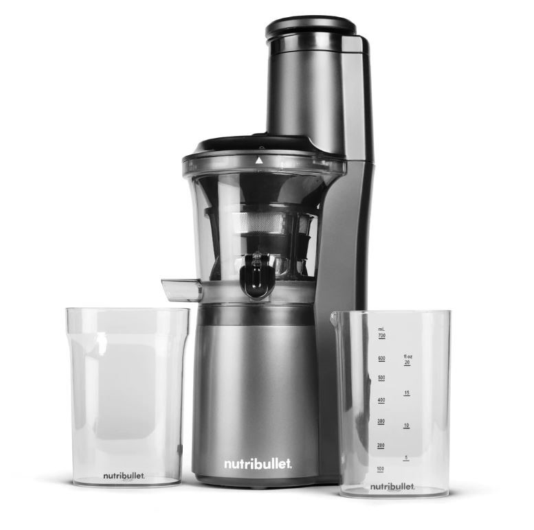 NUTRIBULLET Slow Juicer, 65RPM  High Torque Motor, Grey/Black.