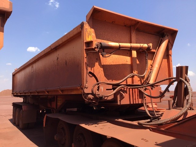 3mtr Off Road Triaxle Side Tipper Trailer