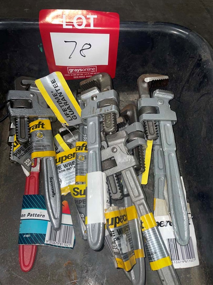 Qty 10" (250mm) Pipe Wrenches