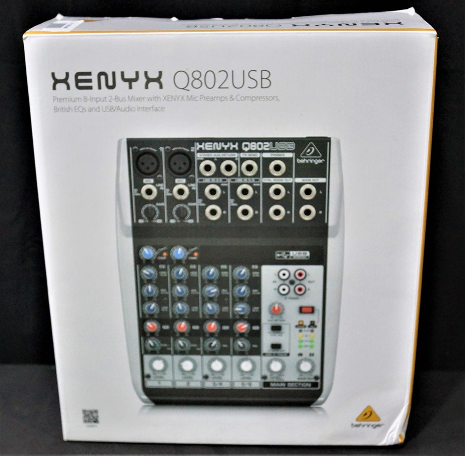 BEHRINGER XENYX Q802USB MIXER Auction (0004-2187615) | Grays Australia