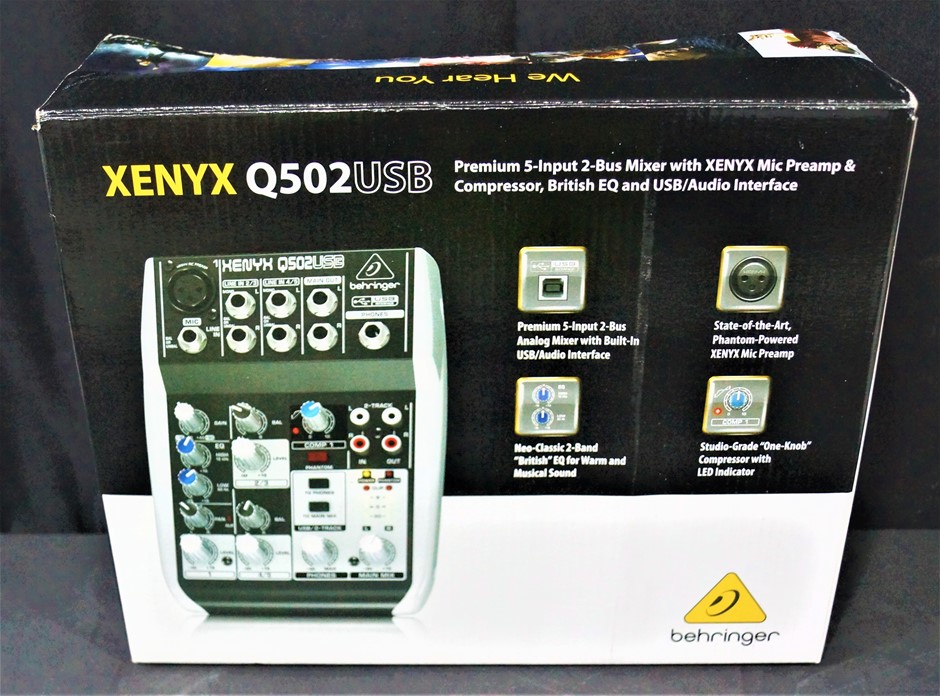 BEHRINGER XENYX Q502USB MIXER Auction (00072187615) Grays Australia