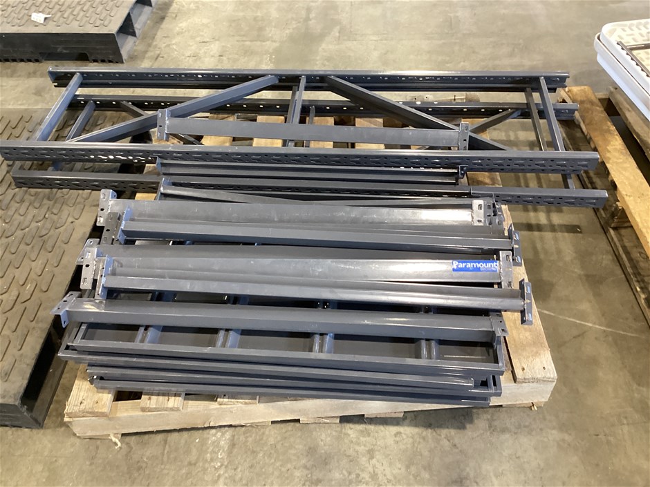 Paramount Browns Metal Shelving Unit Auction (00038017058) Grays