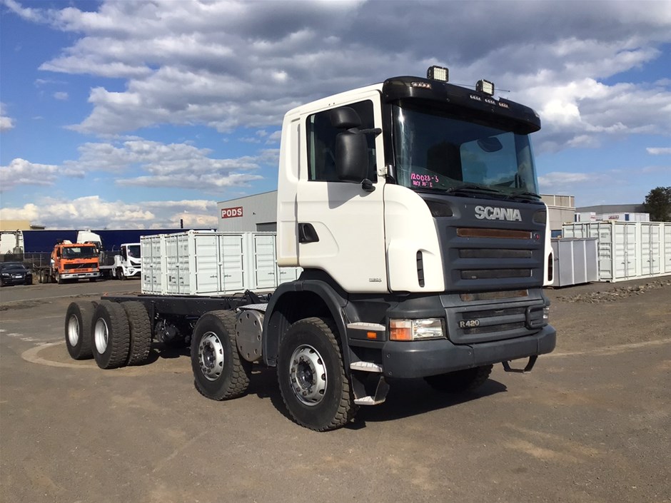 2008 Scania R420 (8 x 4) Cab Chassis Truck