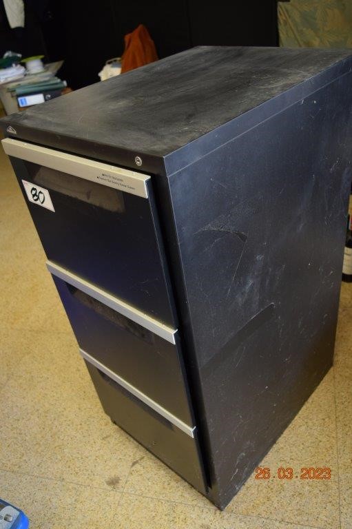 Pinnacle 3 Drawer Anti Tilt Filing Auction (00809040207