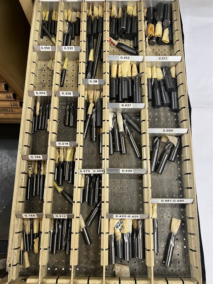 A Qty of Carbide Flat Bottom Drills Auction (15423025026) Grays