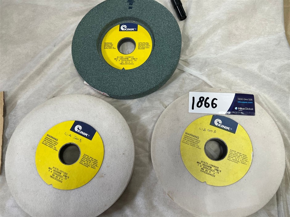 3 Kinik Grinding Wheels Auction (18663025026) Grays Australia