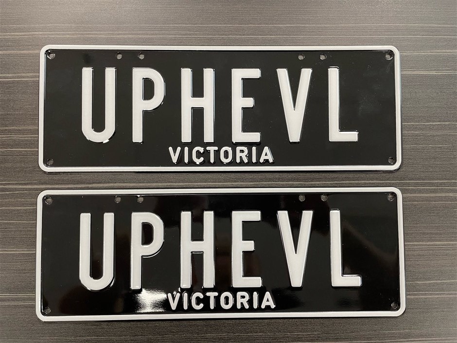 UPHEVL (Custom Victorian) Number Plates Auction (000120083604) Grays