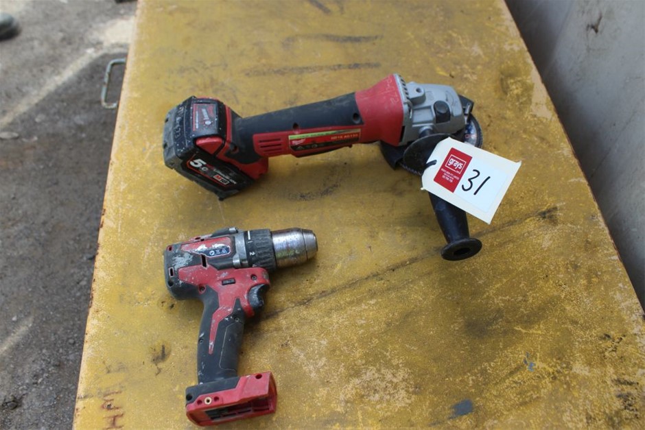 Milwaukee 2x Cordless Power Tools Auction (00315052439) Grays Australia