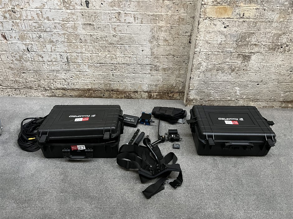 2 x ToolPRO Camera Site Cases including accessories as shown Auction