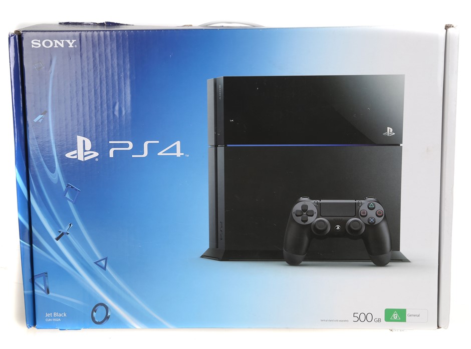 SONY PlayStation 4 500GB Console, Model CUH-1102A, Jet Black. NB