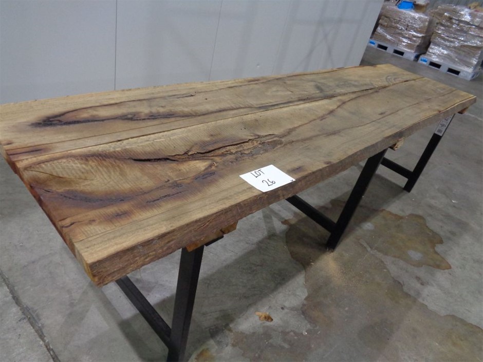 Timber Top Bench Auction 0026 5052784 Grays Australia