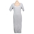 CALVIN KLEIN JEANS Women's Ribbed Dress, Size L, Cotton/Elastane, Pearl Hea