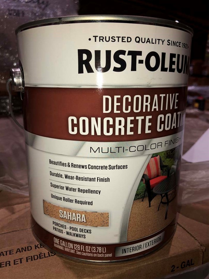 Rustoleum decorative concrete on sale coating