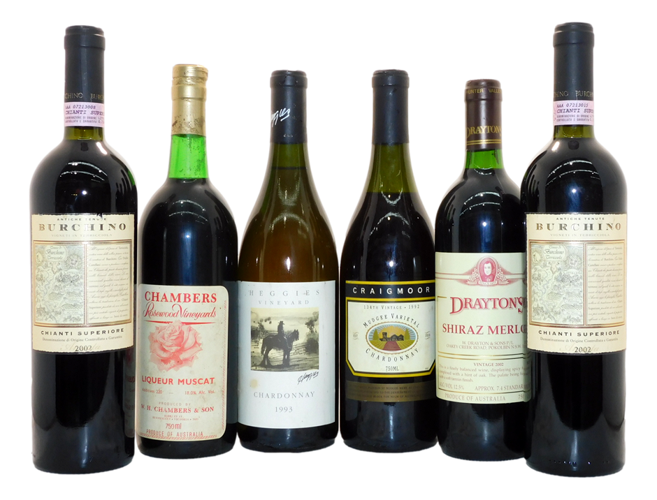 Pack of Assorted Red,White Wine and Muscat (6x 750mL) Auction (0029