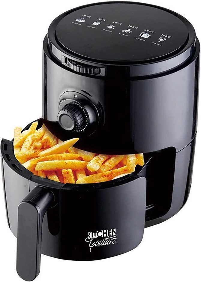 KITCHEN COUTURE Air Fryer, Healthy Food, No Oil Cooking Recipe, 3.4L Capaci