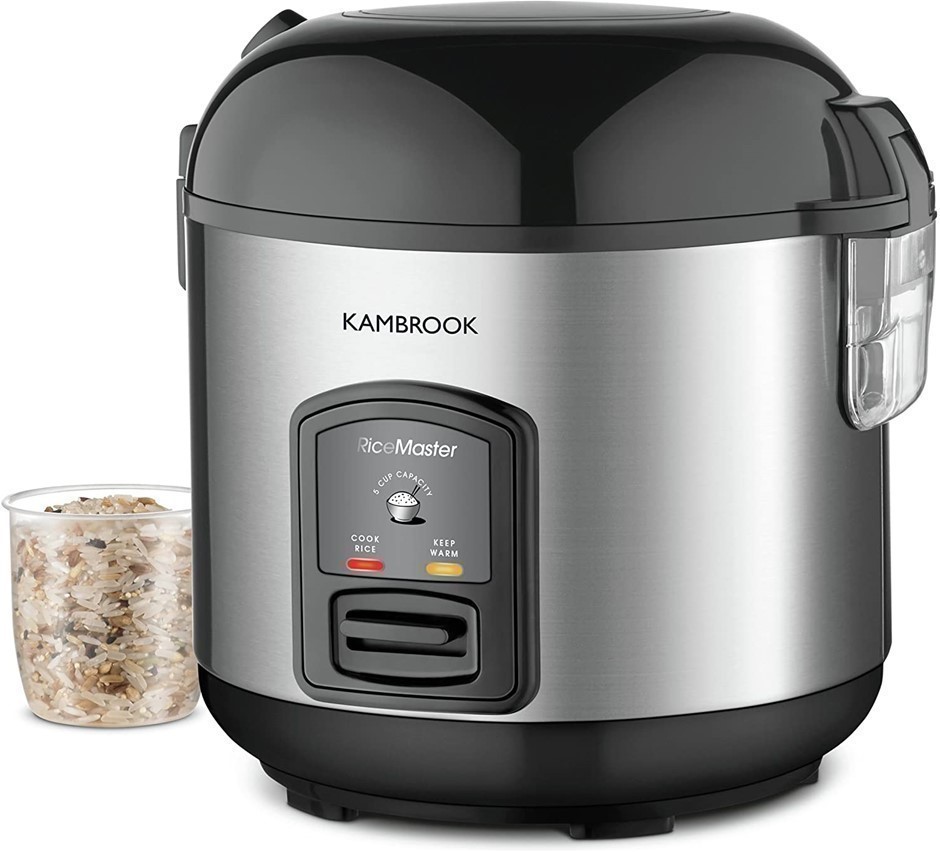 KAMBROOK Rice Master Cooker, Model KRC405BSS, 5 Cups. Auction (0304