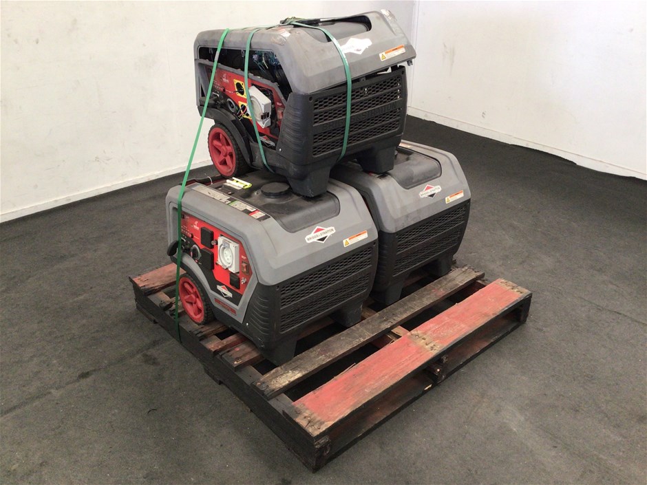 3 x Briggs&Stratton Q6500 Generators (Parts Only) Auction (00017047996