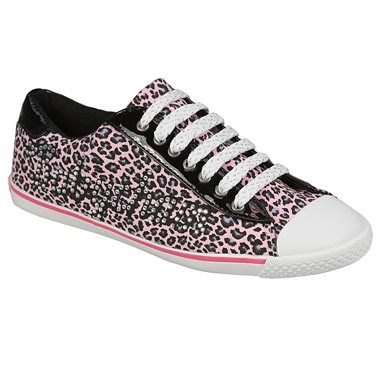 Babycham Leopard Diamante Trainer