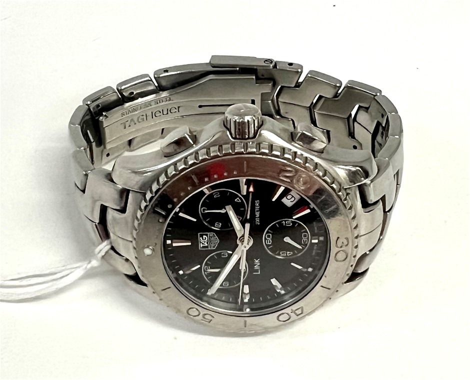 Tag Heuer Link chronograph unisex watch Model CJ1110 Auction 0052 2553092 Grays Australia