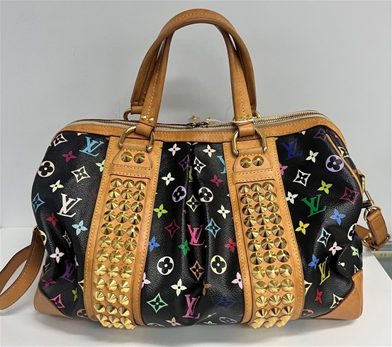 Louis Vuitton Black/Multicolour Courtney MM 2 Way Handbag Auction  (0054-2553092)