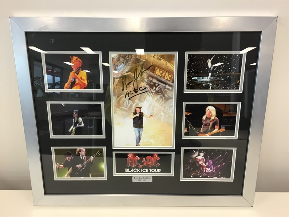 AC/DC Black Ice Tour Framed Photos Limited Edition Auction (0003 ...