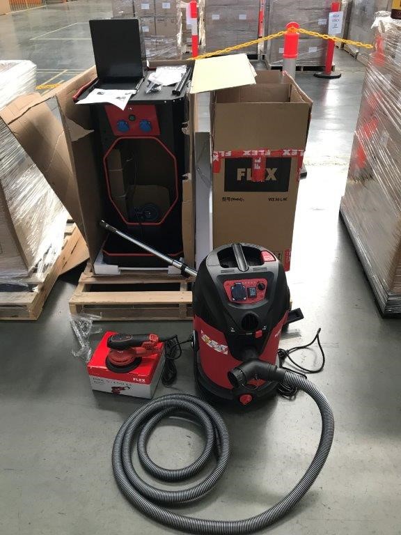1x Flex Orbital and Hepa Dust Extractor Auction (0032-3025854) | Grays ...