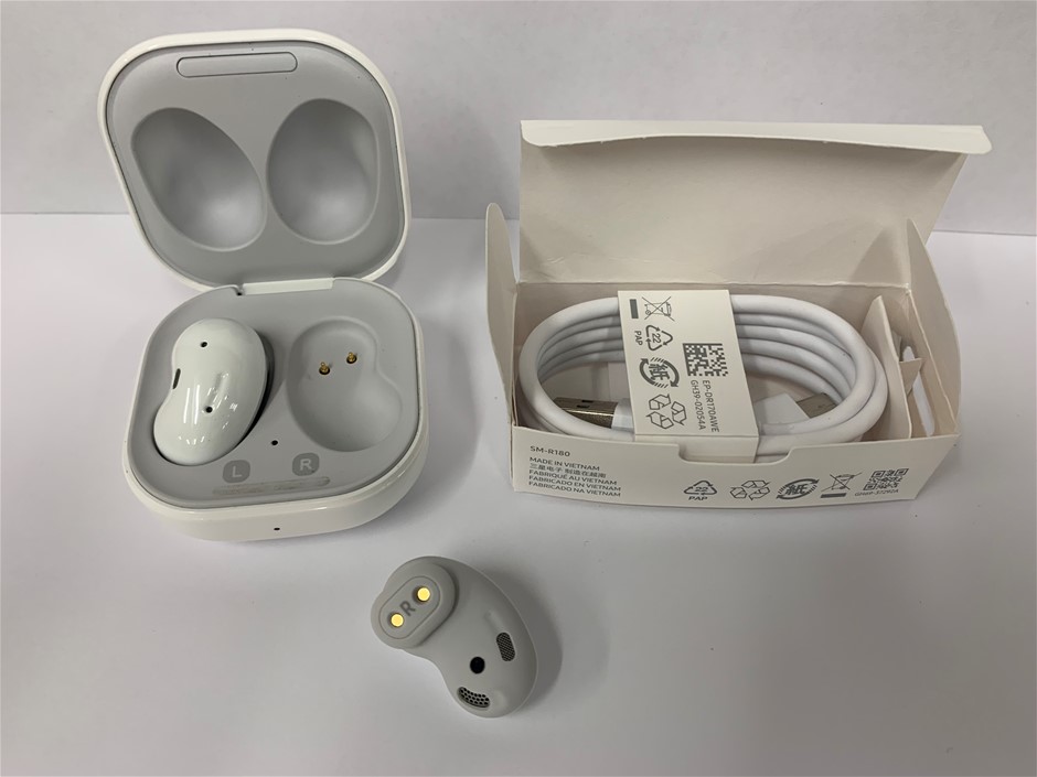1x Samsung Buds Live (White) -- Model No: SM-R180, EP-QR180 Auction ...