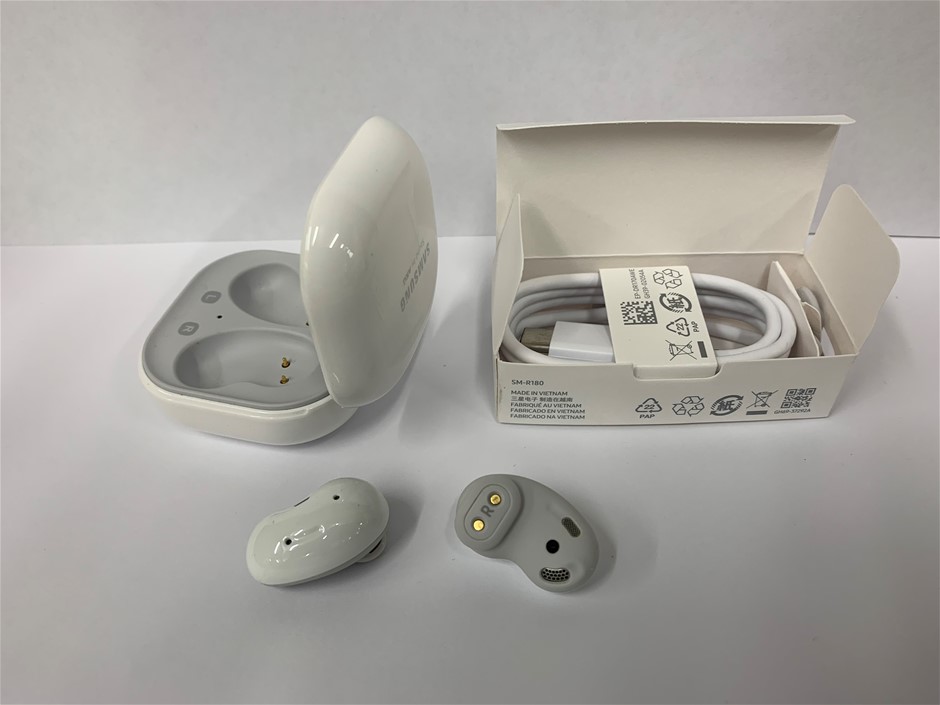 1x Samsung Buds Live (White) -- Model No: SM-R180, EP-QR180 Auction ...
