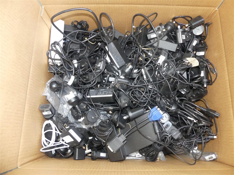 Pallet Of Lenovo Assorted Model AC Power Adapters And Power Cables ...