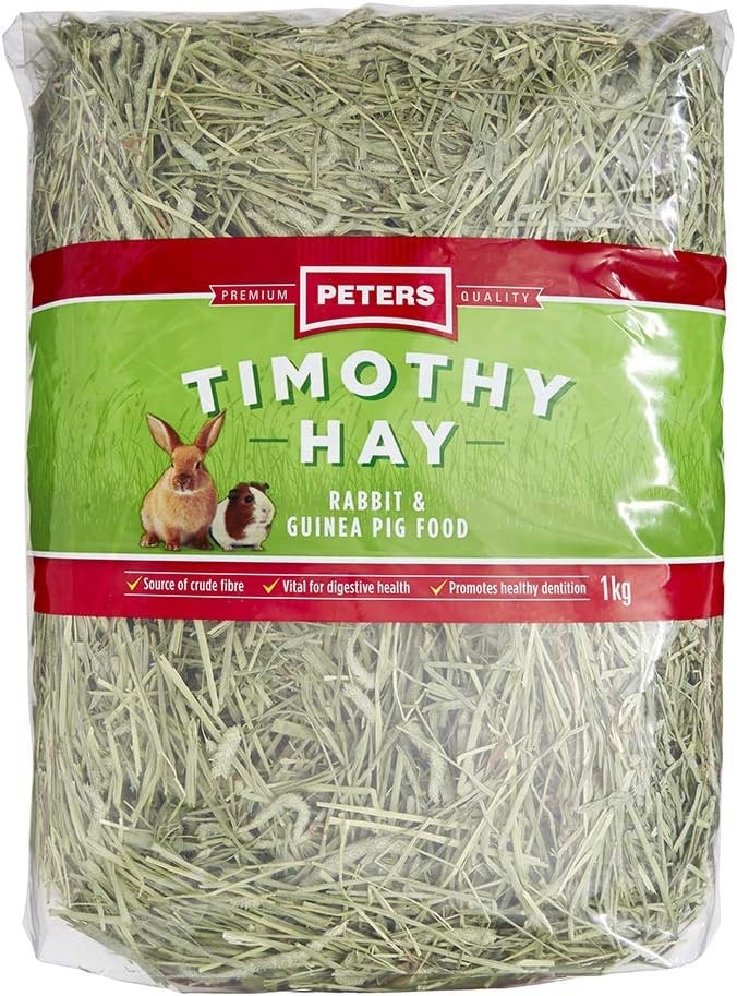 PETERS Timothy Hay Usa Rabbit & Guinea Pig Food, 1Kg. Auction (0491