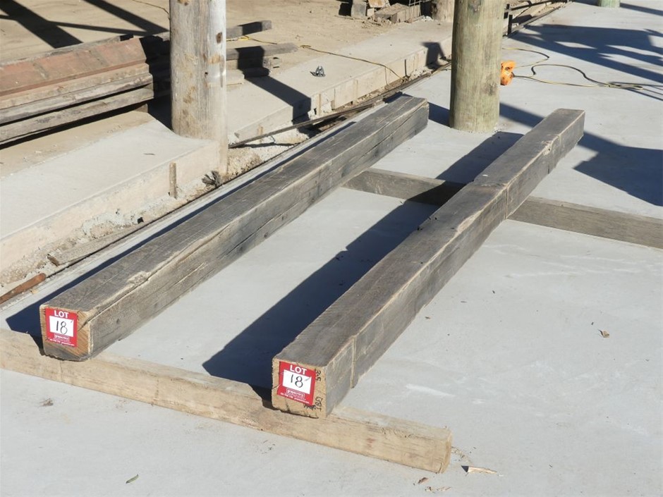 2 x Featured Assorted Aged Reclaimed Hardwood Posts Auction (0018 ...