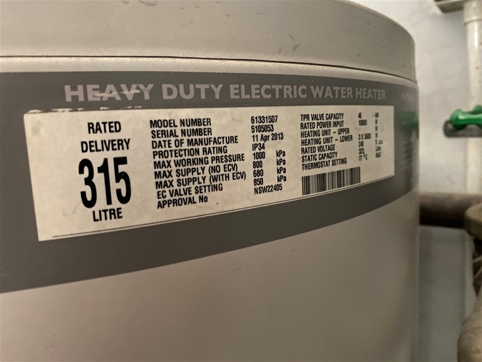 Rheem Electric Hot Water System Auction (0032-5053499) | Grays Australia