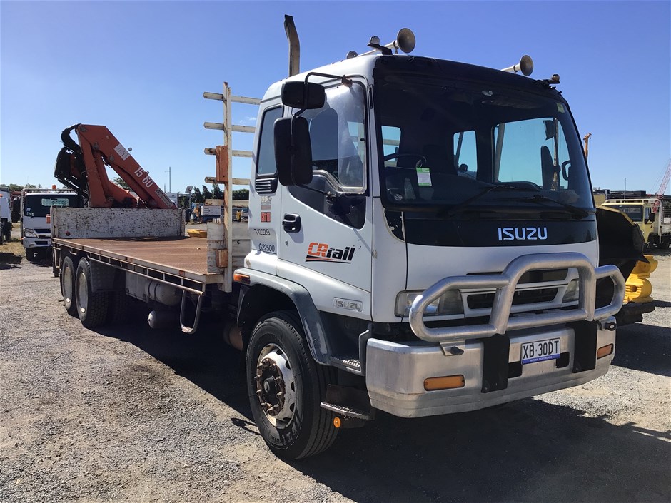 Liquidation - 2004 Isuzu FVZ 6 x 4 Crane Truck