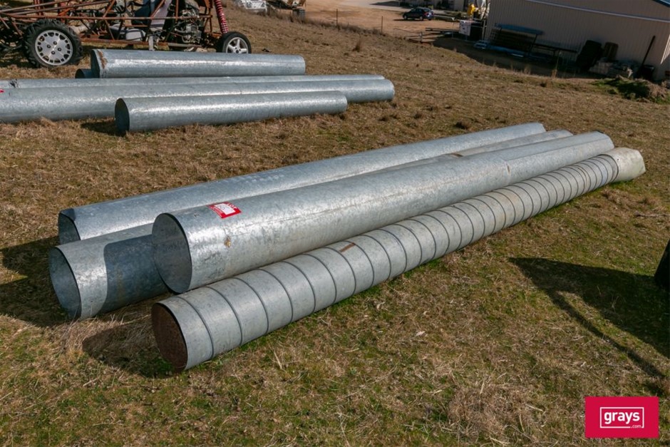 4x Assorted Galvanised Ducting Auction (02665053190) Grays Australia
