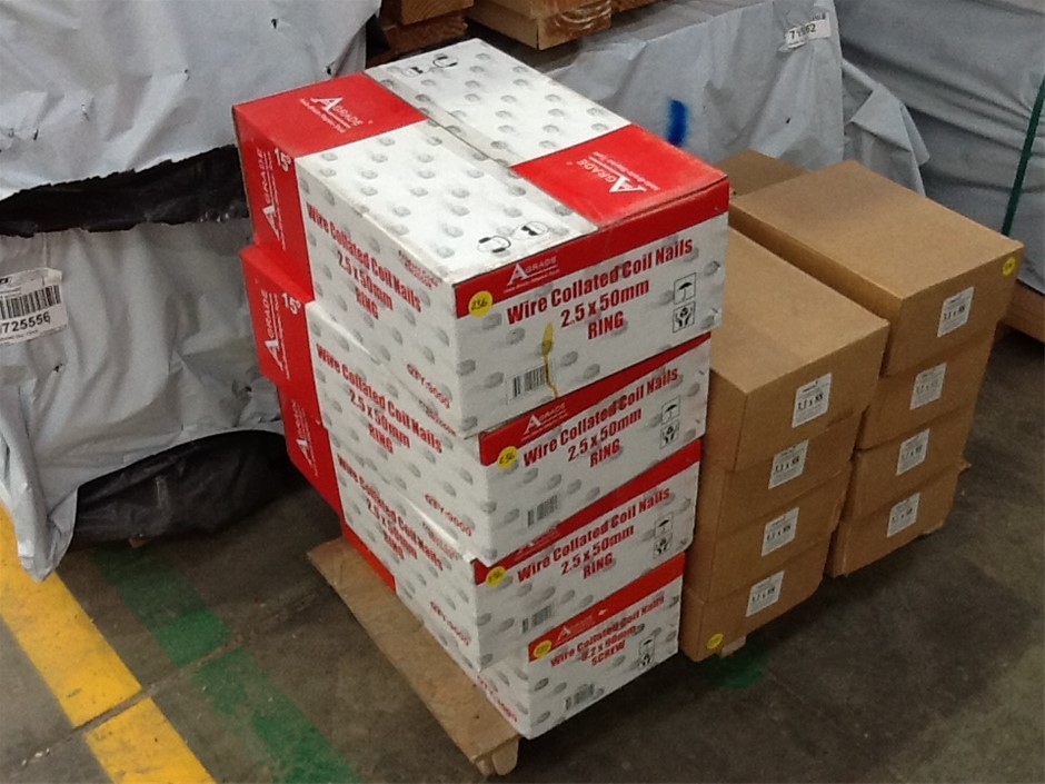 A Grade Fasteners CN2550R Box of 9000, bid price per box Auction (0236