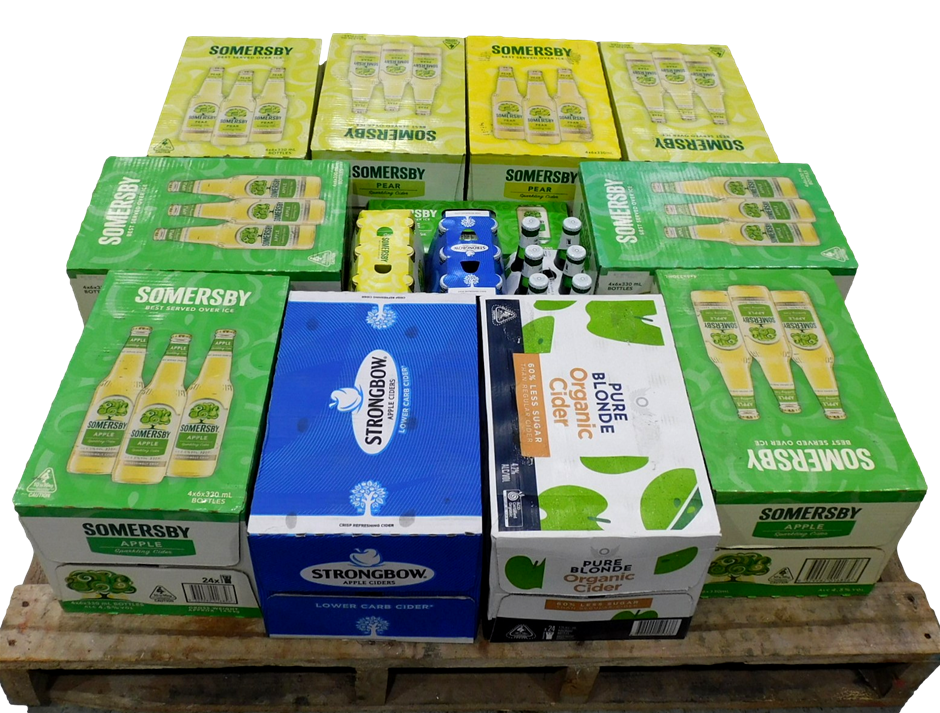 Pallet of Approx 268 Cans and Bottles of Assorted Cider Auction (0002 ...