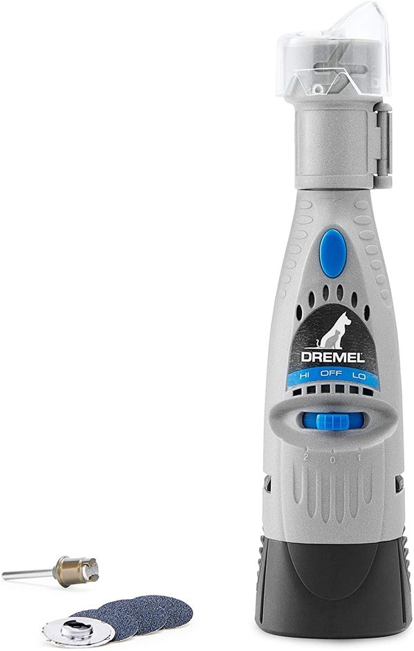 DREMEL Pet Nail Grinder, Quiet Electric Dog Nail File Care Set. NB: Missing