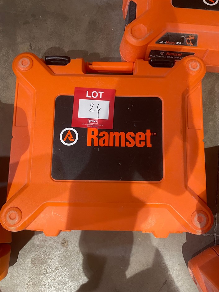 Ramset cable master 800 gas tool with charge and case Auction (0023