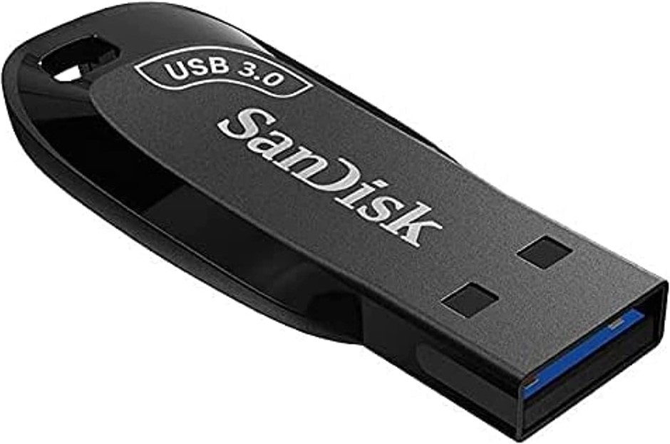 SANDISK Ultra Shift USB 3.0 Flash Drive, 64GB.