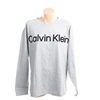 CALVIN KLEIN Women's Performance L/S Top, Size XL, 100% Cotton, Pearl Heath