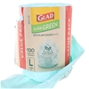 4 x GLAD TO BE GREEN Plant Based Kitchen Garbage Bags, 100 Bags, Size L. N.