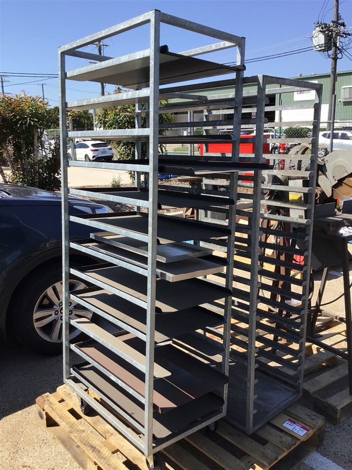 2 x Metal Racking Trolleys