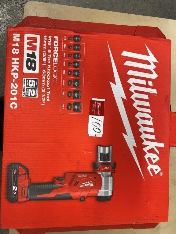 Milwaukee 6 best sale ton knockout tool