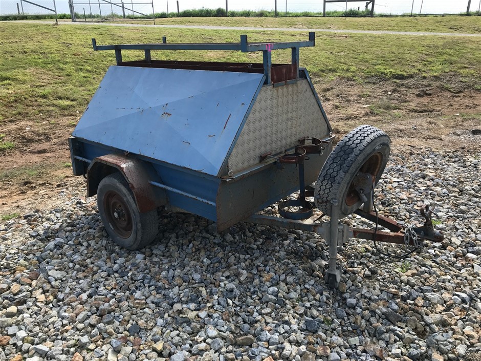 Tradie Trailer 6 x 4 Single Box Service Trailer Auction (0121-3027571 ...