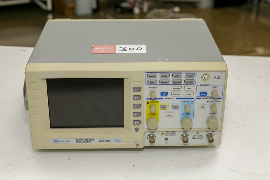 Instek GDS-820C Digital Storage Oscilloscope Auction (0300-5054124 ...