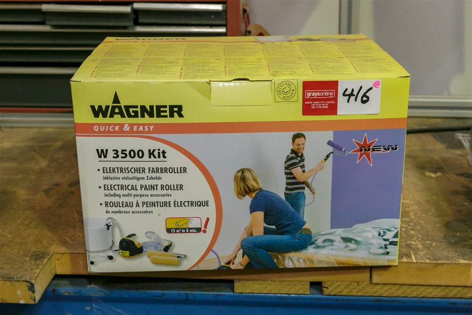 Wagner W3500 Quick & Easy Electrical Paint Roller Kit in Original