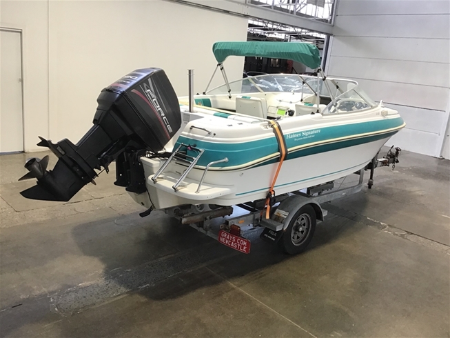 1998 Haines Marine 520BR Automatic Fiberglass Open Runabout Boat
