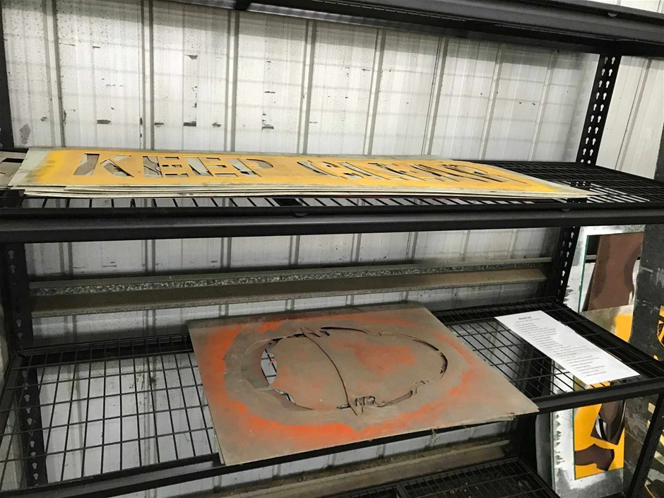 A Quantity Of Assorted Steel Stencils Auction (01473027029) Grays