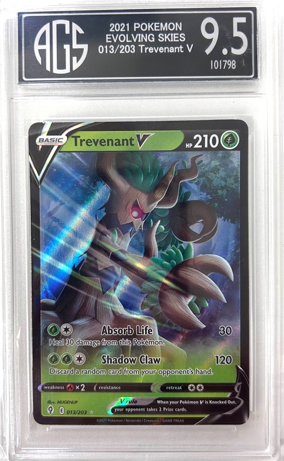 2021 Pokmon Evolving Skies Trading Card, #013/203 Trevenant V, No:101798  Auction (0125-2555650) | Grays Australia