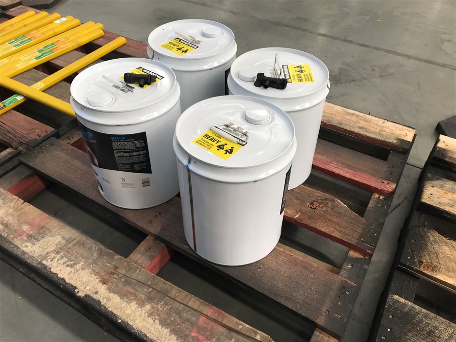 4 x Drums of Clean Up Parts and Brake Cleaner Auction (02743027211